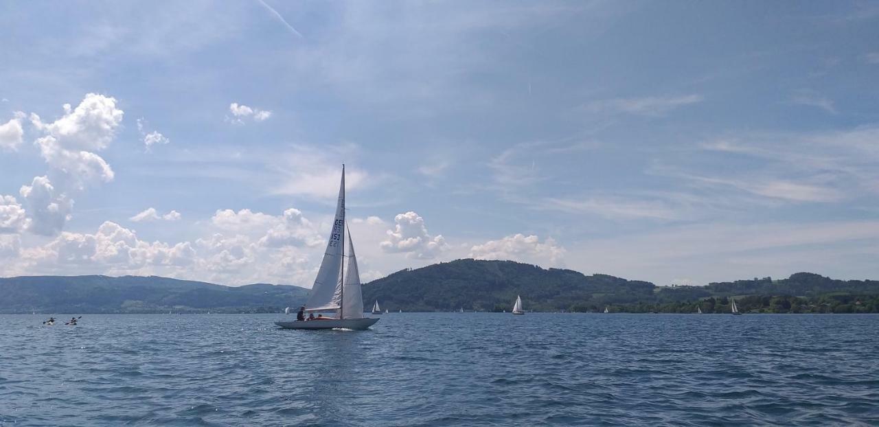 Ferienwohnungen Zum Attersee Lenzing Bagian luar foto